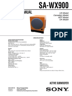 Service Manual: SA-WX900