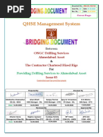 QHSE Management System: ONGC Drilling Services Ahmedabad Asset The Contractor Chartered Hired Rigs