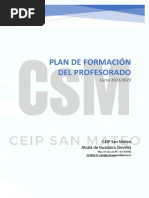 Plan de Formación Del Profesorado 22-23