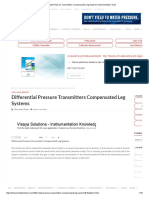 Differential Pressure Transmitters Compensated Leg Systems 