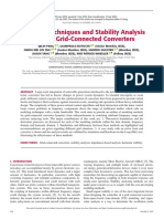 Modeling Techniques and Stability Analysis Tools For Grid-Connected Converters