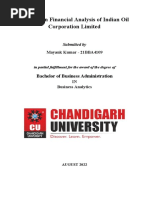 A Study On Financial Analysis of Indian Oil Corporation Limited