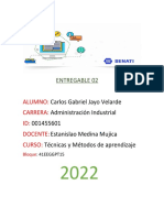 Entregable 02 - Tecnicas y Metodos de Aprendizaje