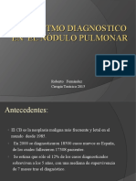 Algoritmo Diagnostico en Nódulo Pulmonar.