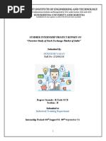 Summer Internship Project Report On "Overview Study of Stock Exchange Market of India" Submitted by