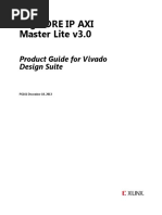 Logicore Ip Axi Master Lite v3.0: Product Guide For Vivado Design Suite