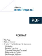 Research Proposal: Writing An Effective