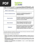 Partner ' Scope of Actions: Access To Essential Services