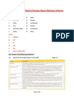 Y7 - Computing Theory Review Sheet Marking Scheme