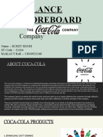 Balance Scoreboard: The Coca-Cola Company