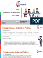 Módulo II - Curso 4 Unidad 1 - Control Político - Relación Entre Ejecutivo y Legislativo