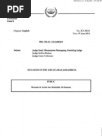 Official ICC Warrant of Arrest - Abdulla Senussi