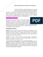 Principios Que Inspiran en Derecho de Trabajo en Guatemala