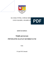 Kertas Kerja Majlis Persaraan Pn. Faridah