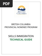 BC PNP Skills Immigration Technical Guide