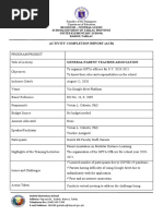 Activity Completion Report (Acr)