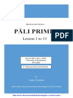 E36 - Pali Primer Lily de Silva - English - Part I