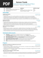 Sameer Pande: B.Tech in Computer Science & Engineering, Iit Delhi