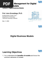 Information Management For Digital Business Models: Prof. Jens Grossklags, PH.D