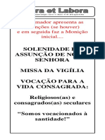 20-08-2022 - MISSA DA VIGÍLIA DA ASSUNÇÃO DE NOSSA SENHORA - Celular