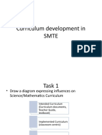 Curriculum Development in Smte