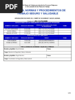 Reglas, Normas y Procedimientos de Trabajo Seguro