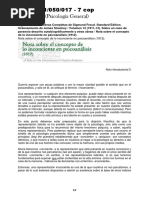 FREUD Nota Sobre El Concepto de Lo Inconciente en El Psicoanalisis