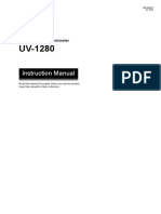 Instruction Manual: Shimadzu Spectrophotometer