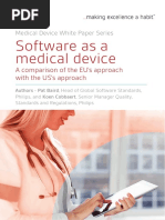 Software As A Medical Device: A Comparison of The EU's Approach With The US's Approach