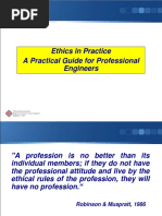 Ethics in Practice - A Practical Guide For Professional Engineers