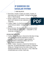 Effect of Exercise On Heart