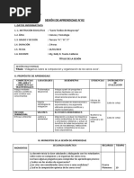 Sesion de Aprendizaje Sobre Bioelementos