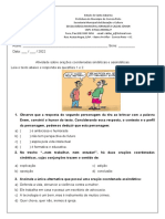 Atividade Sobre Orações Coordenadas Sindética