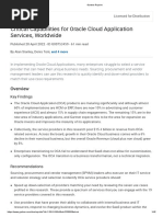 Critical Capabilities For Oracle Cloud Application Services, Worldwide, 2022