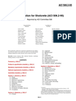 Specification For Shotcrete (ACI 506.2-95) : Reported by ACI Committee 506