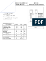 Semiconductor 2N5400: Technical Data