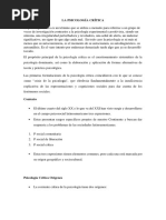 Psicología Crítica Tarea Valida