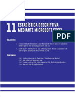 Estadística Descriptiva, Mediante Microsoft Excel