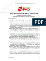 2006 - D.S. 28582 Dos Años de Provincia