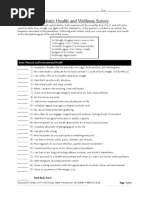 WS4 Handout Holistic Wellness Survey