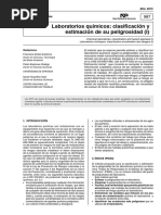 Laboratorios Químicos: Clasificación y Estimación de Su Peligrosidad (I)