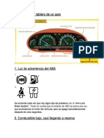 Indicadores Del Tablero de Un Auto