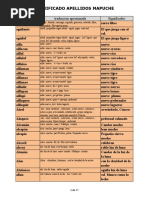 Significado Apellidos Mapuche