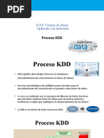 Proceso KDD: E.F.P. Ciencia de Datos Aplicada A La Industria