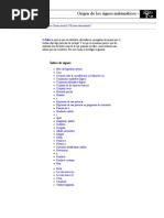 Origenes de Los Signos Matemáticos