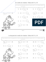 La Busqueda de Las Tablas de Multiplicar 2 5 10