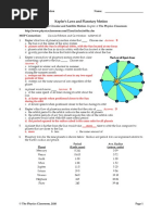 Kepler's Laws and Planetary Motion: Answer: B