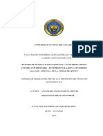 Estudio de Tráfico y Soluciones en Las Intersecciones Avenida Universitaria - Eustorgio Salgado Y, Eustorgio Salgado - Bolivia, de La Ciudad de Quito