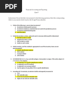 Financial Accounting and Reporting - QUIZ 5