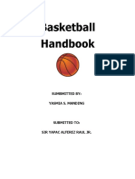 Basketball Handbook: Sumbmitted By: Yasmia S. Manding